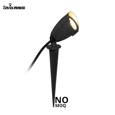 Savia Outdoor Aluminum Spike Light Lamp with Anti glare Shade Led 3000K 6W IP65 Dustproof Waterproof Garden Spotlight Landscape