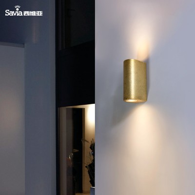 Copper Brass Gold Color Modern Classical Antique Vintage Style Exterior GU10 LED Sconces Lamp Wall Light For Hotel Corridor