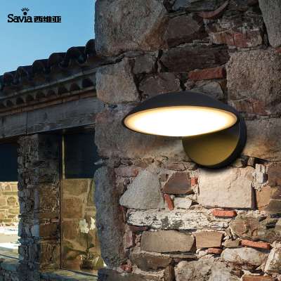 Savia outdoor light ABS&PC Outdoor down side lighting IP65 waterproof 12W 1110lm 3000K Dark Grey garden wall lamp lawn light