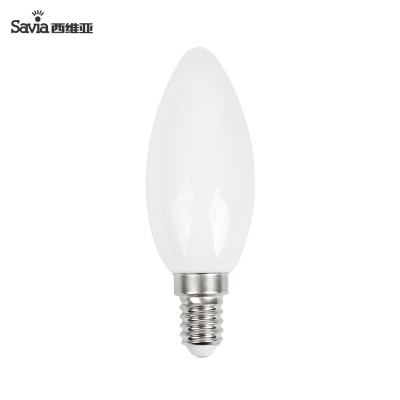 Savia 220V 3W 270LM LED Candle Light Bulb E14 Base With CE RoHS Built-in Driver Energy Saving And E27 A60 Bulb