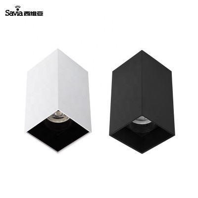 Savia lamp indoor surface mounted downlight GU10 Max.50W IP20 led downlight housing black white square ceiling light downlight